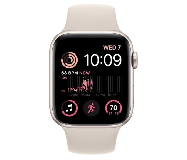 Apple Watch SE 2 44/Starlight Aluminum/Starlight Sport GPS - 1071039 - zdjęcie 3